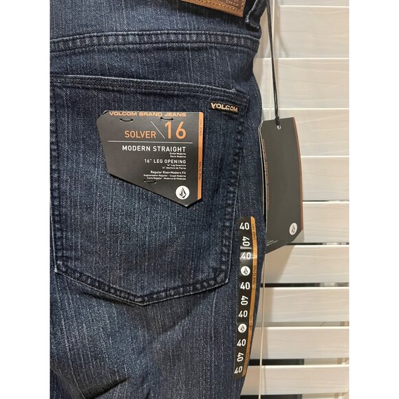 Volcom Solver Modern Straight Mens Jeans -NWT Size 40x33 - Picture 5 of 5